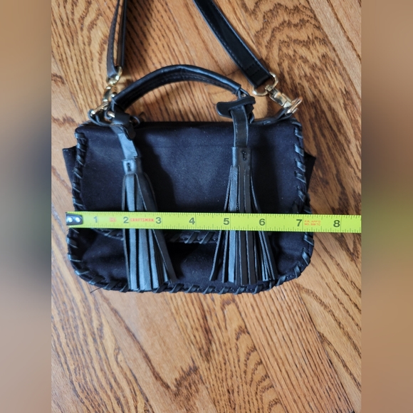 Black suede fringe purse - Picture 10 of 10